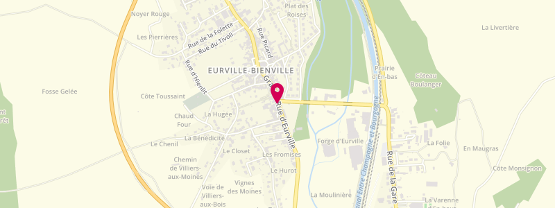 Plan de Café du Midi, 108 Rue Grande Rue d'Eurville, 52410 Eurville-Bienville
