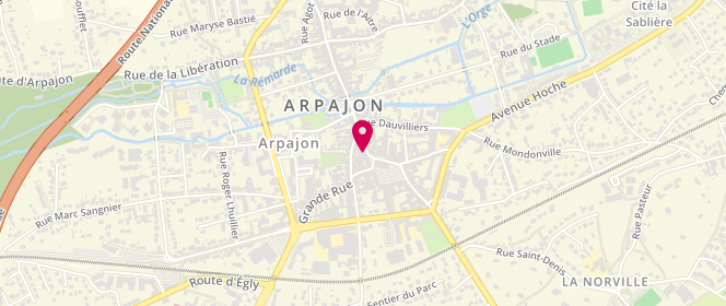Plan de A la Civette d'Arpajon, 10 Rue Guinchard, 91290 Arpajon