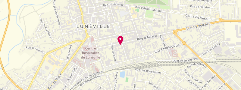 Plan de La Civette, 8 Rue Sadi-Carnot, 54300 Lunéville