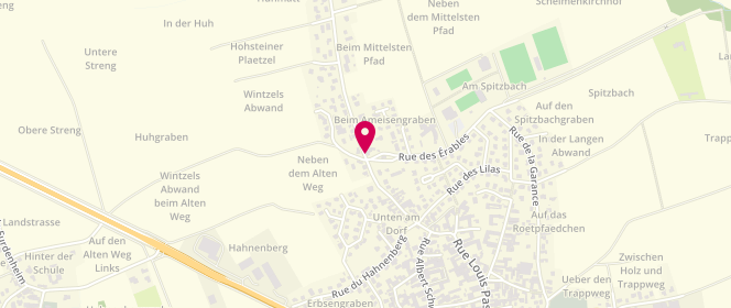 Plan de WEBER Suzanne, 2 Route de Hurtigheim, 67117 Ittenheim