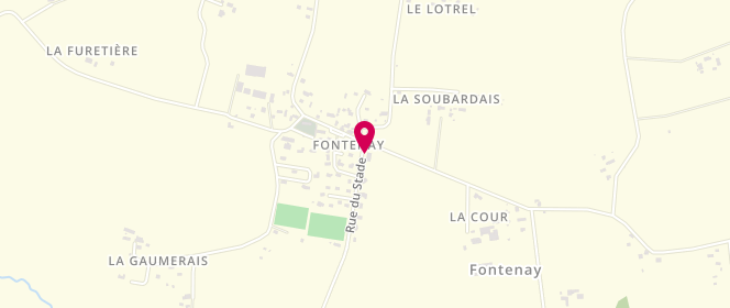Plan de Le Fontenay, Fontenay 1 Rue Stade, 50140 Romagny-Fontenay