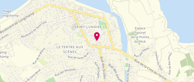 Plan de Le Longchamp, 70 Rue Eglise, 35800 Saint-Lunaire