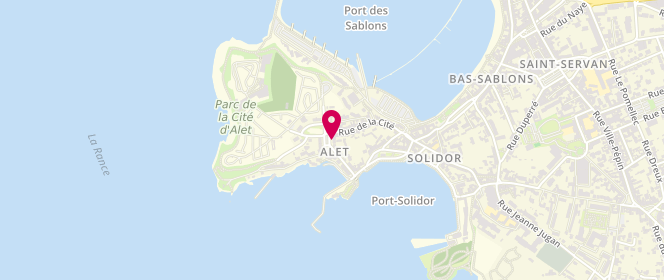 Plan de Café la P'tite, 7 place Saint-Pierre, 35400 Saint-Malo
