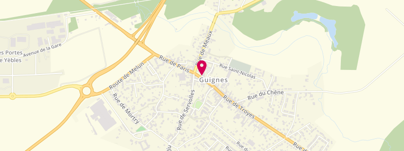 Plan de Le Guignes, Bât Pm752 Bis 1 Place Eglise, 77390 Guignes