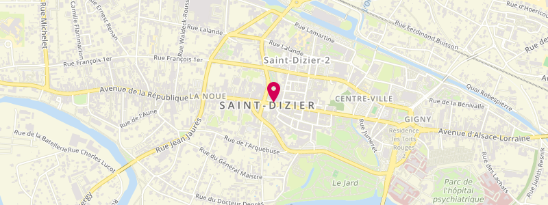 Plan de Kapfer la Civette, 1 Rue Gambetta, 52100 Saint-Dizier
