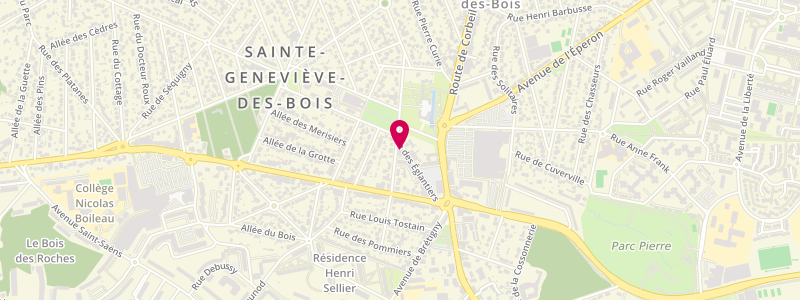 Plan de Le Longchamp, 23 Rue des Églantiers, 91700 Sainte-Geneviève-des-Bois