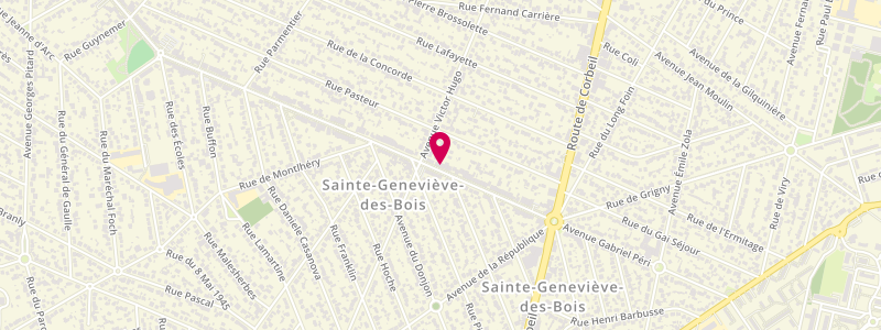 Plan de Le Disque Bleu, 207 avenue Gabriel Péri, 91700 Sainte-Geneviève-des-Bois