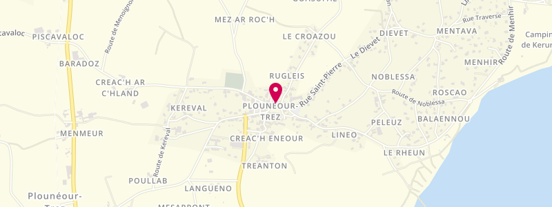 Plan de Les Mouettes, 3 Rue de la Poste, 29890 Plounéour-Brignogan-Plages