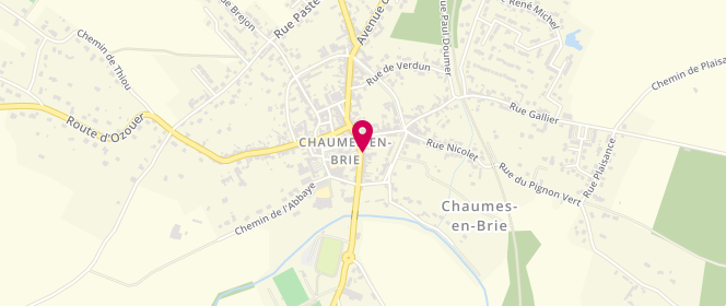 Plan de Le Calma, 26 Rue Foix, 77390 Chaumes-en-Brie