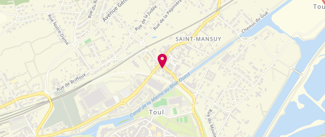 Plan de Czader Dom Bar Team, 345 Rue Saint-Mansuy, 54200 Toul