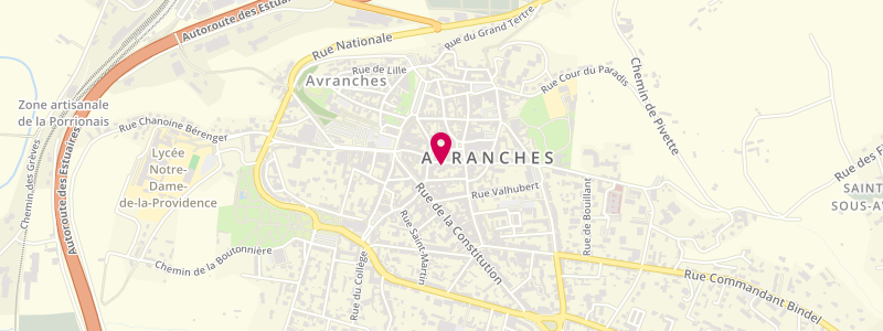 Plan de Le Saint-Gaudens, 4 Rue Saint-Gaudens, 50300 Avranches
