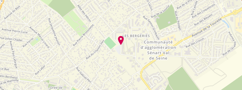 Plan de Les Bergeries, C. Commercial des Bergeries
56 Rue du Chemin Vert, 91210 Draveil