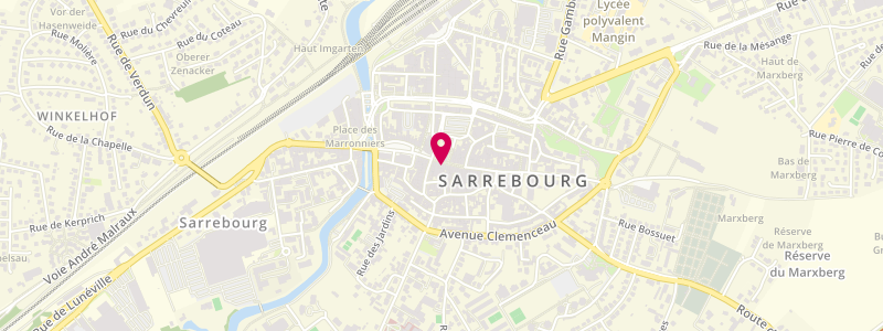 Plan de Les Cordeliers, 21 Grand Rue, 57400 Sarrebourg
