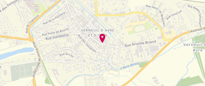 Plan de Le Rallye, 5 Rue Aristide Briand, 27130 Verneuil d'Avre et d'Iton