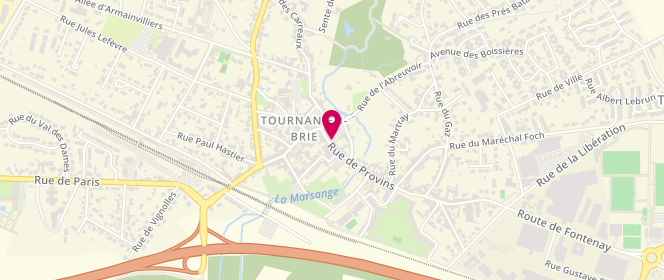 Plan de Le Fontenoy, 11 Rue de Provins, 77220 Tournan-en-Brie