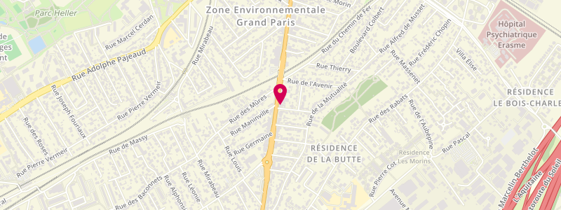 Plan de Le Fontenoy, 135 avenue De la Division Leclerc, 92160 Antony