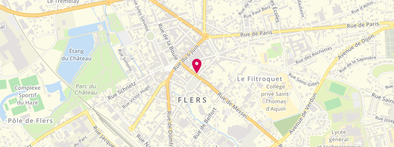 Plan de Le Verdi, 27 Rue de Messei, 61100 Flers