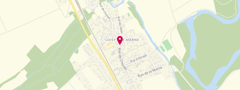 Plan de Café du Midi, 85 Rue de Choiset, 51300 Loisy-sur-Marne