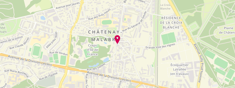 Plan de Le Voltaire, 1 Rue Voltaire, 92290 Châtenay-Malabry
