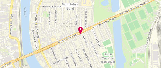Plan de Les Gondoles, 64 avenue Victor Hugo, 94600 Choisy-le-Roi