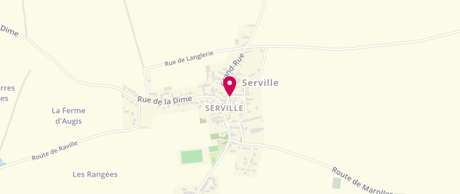 Plan de Le Servillois, 18 Grande Rue Grande Rue, 28410 Serville