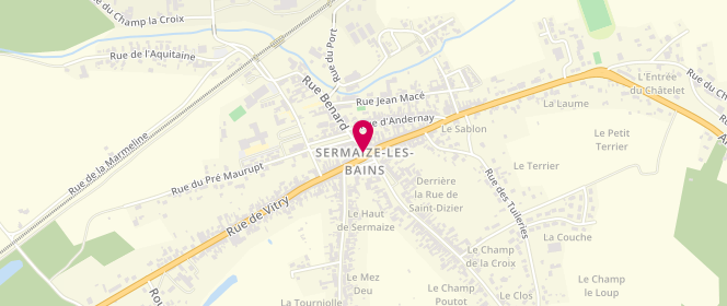 Plan de Bar du Centre, 1 Pl. Charles de Gaulle, 51250 Sermaize-les-Bains