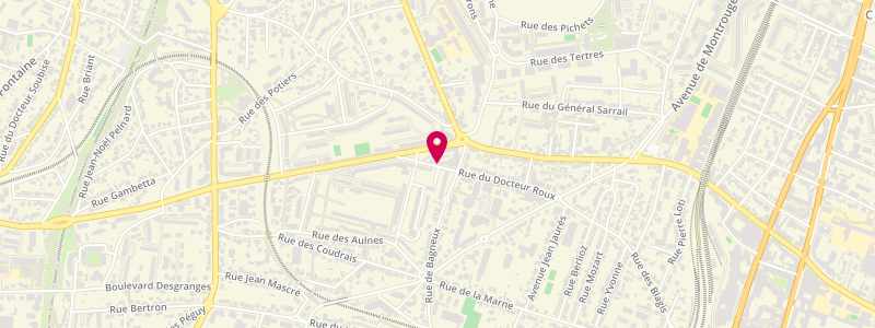 Plan de Le Café de l'Avenir, 5 Rue du Dr Roux, 92330 Sceaux