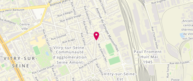 Plan de Le Fontenoy, 120 avenue Ernest Havet, 94400 Vitry-sur-Seine