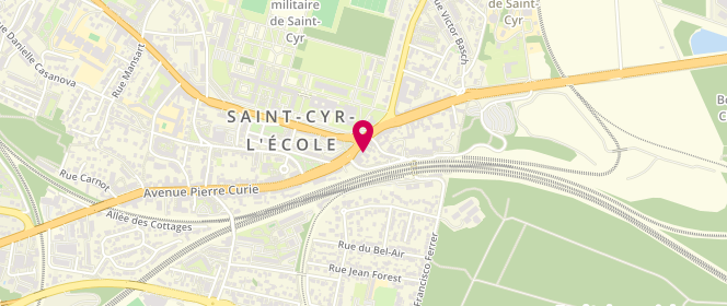 Plan de Le Longchamp, 17 avenue Pierre Curie, 78210 Saint-Cyr-l'École