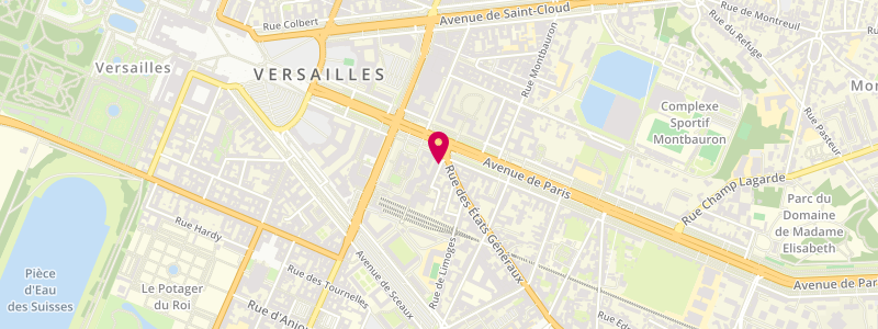 Plan de Paris Versailles, 2 Rue des États Généraux, 78000 Versailles