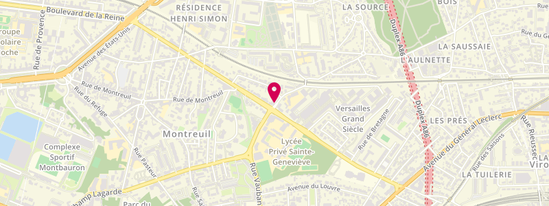Plan de SNC Lb, 1 Rue Saint Symphorien, 78000 Versailles