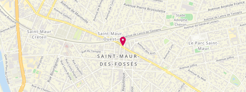 Plan de La Civette du Parc, 3 Bis avenue Foch, 94100 Saint-Maur-des-Fossés