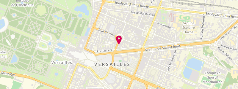 Plan de Les Potins d'Angela, 8 Rue Hoche, 78000 Versailles