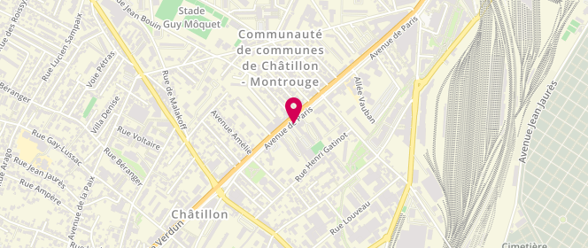 Plan de Le Monde en Marche, 60 avenue de Paris, 92320 Châtillon