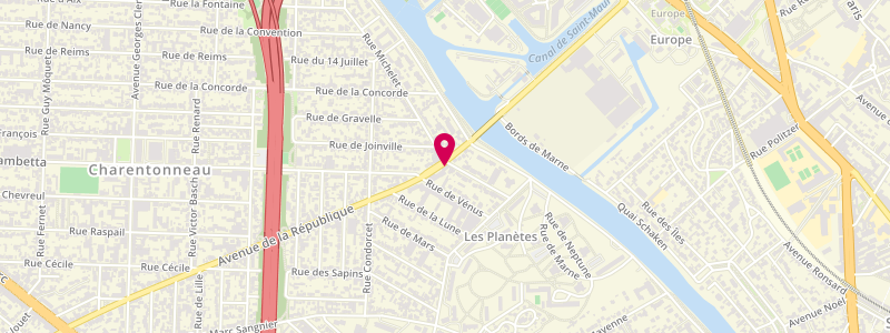 Plan de Le Condorcet, 230 avenue de la République, 94700 Maisons-Alfort