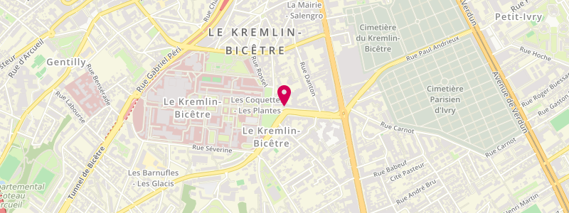 Plan de Le Brazza, 28 avenue Eugène Thomas, 94270 Le Kremlin-Bicêtre