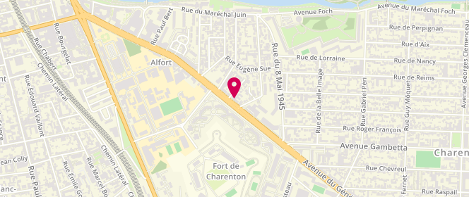 Plan de Le Longchamp, 93 avenue du Général-Leclerc, 94700 Maisons-Alfort