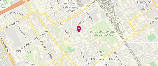 Plan de La Casanova, 108 avenue Danielle Casanova, 94200 Ivry-sur-Seine