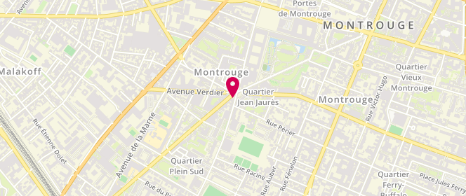 Plan de Le Rond Point, 18 Place Jean Jaurès, 92120 Montrouge