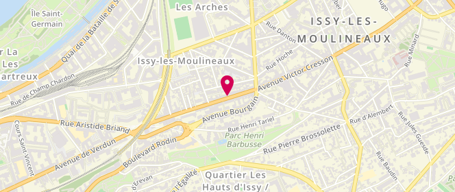 Plan de Le Porte Plume, 58 avenue Victor Cresson, 92130 Issy-les-Moulineaux
