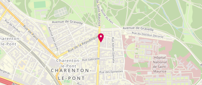 Plan de Le Civett's, 56 Ter avenue du Maréchal de Lattre de Tassigny, 94410 Saint-Maurice