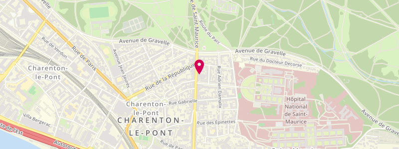 Plan de Le Civett's, 56 Ter avenue du Maréchal de Lattre de Tassigny, 94410 Saint-Maurice