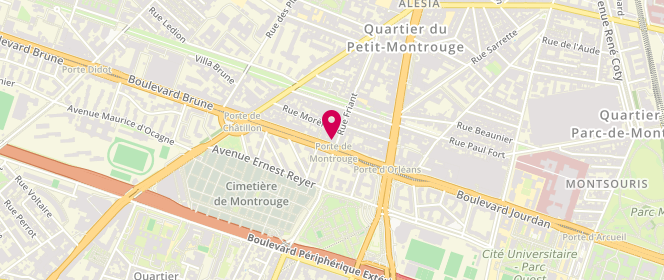 Plan de La Bouffarde, 177 Boulevard Brune, 75014 Paris