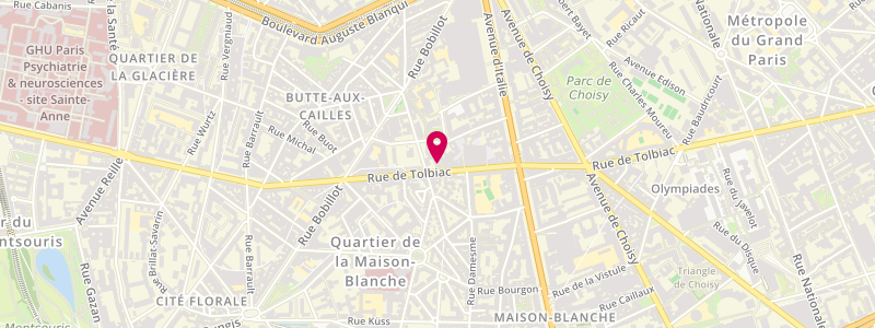 Plan de SEANG Ly, 156 Rue de Tolbiac, 75013 Paris