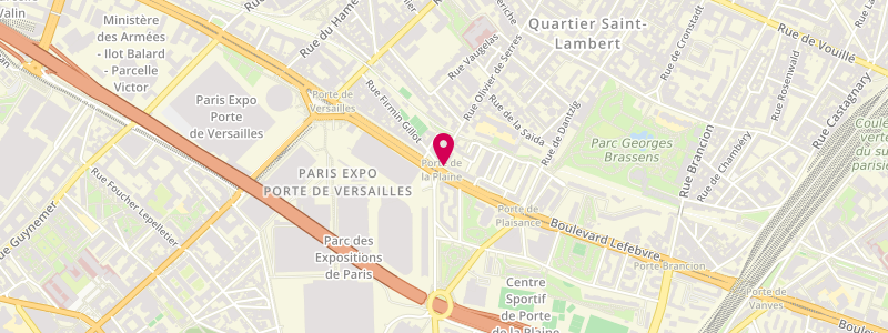 Plan de SNC Bahous et Cie, 59 Boulevard Lefebvre, 75015 Paris
