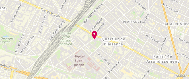 Plan de La Civette 14, 141 Rue Raymond Losserand, 75014 Paris
