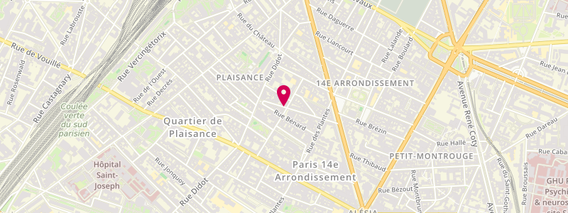 Plan de La Sablière, 32 Rue Sablière, 75014 Paris