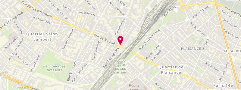 Plan de Le Vouillé, 37 Rue Georges Pitard, 75015 Paris