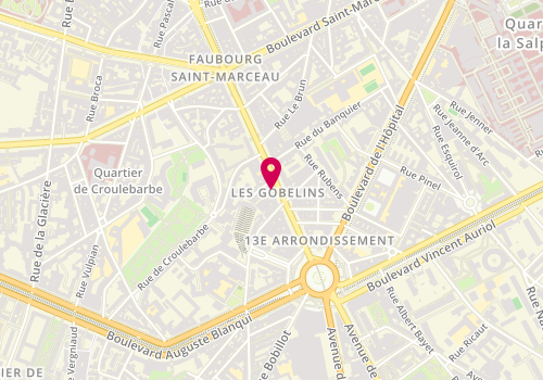 Plan de Le Naja, 56 avenue des Gobelins, 75013 Paris