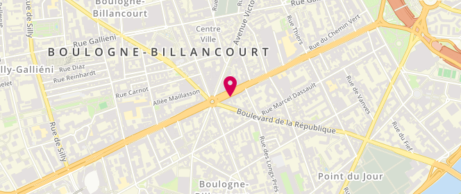 Plan de Le Royal, 99 avenue Edouard Vaillant, 92100 Boulogne-Billancourt